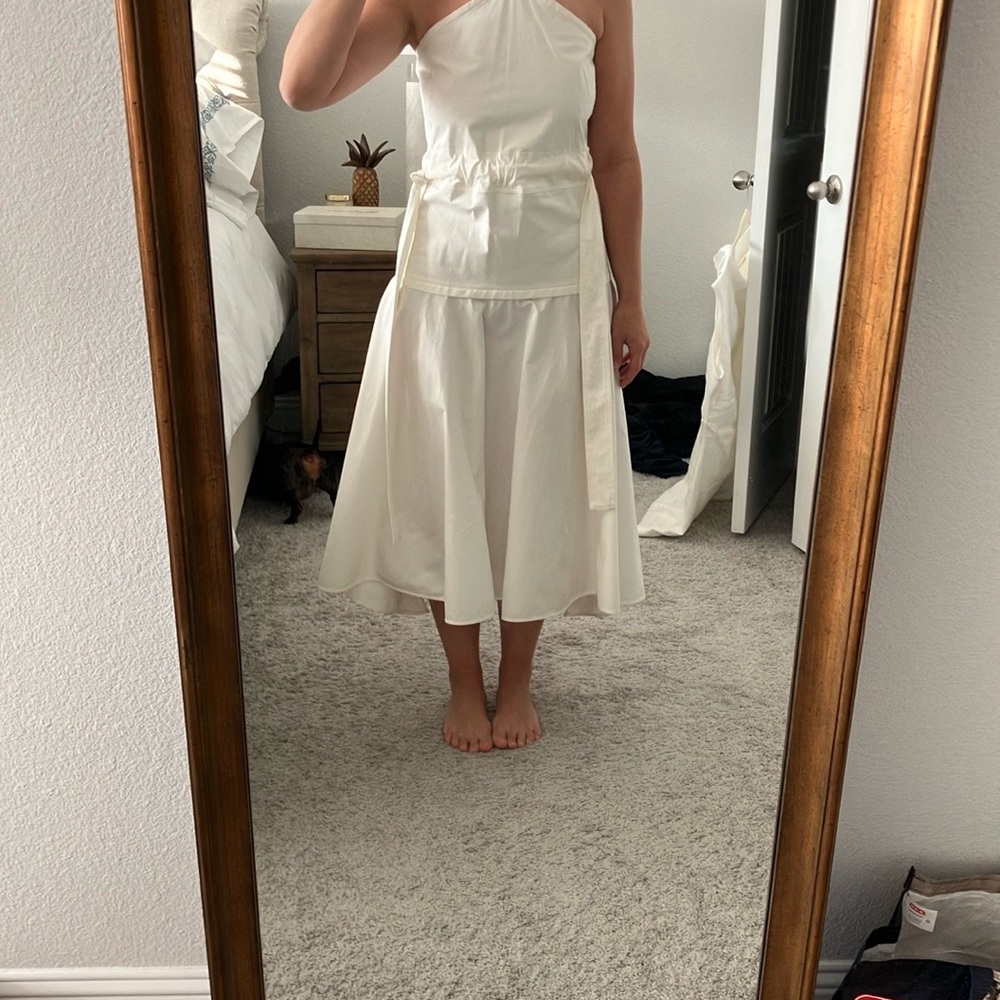 Proenza schouler white poplin dress